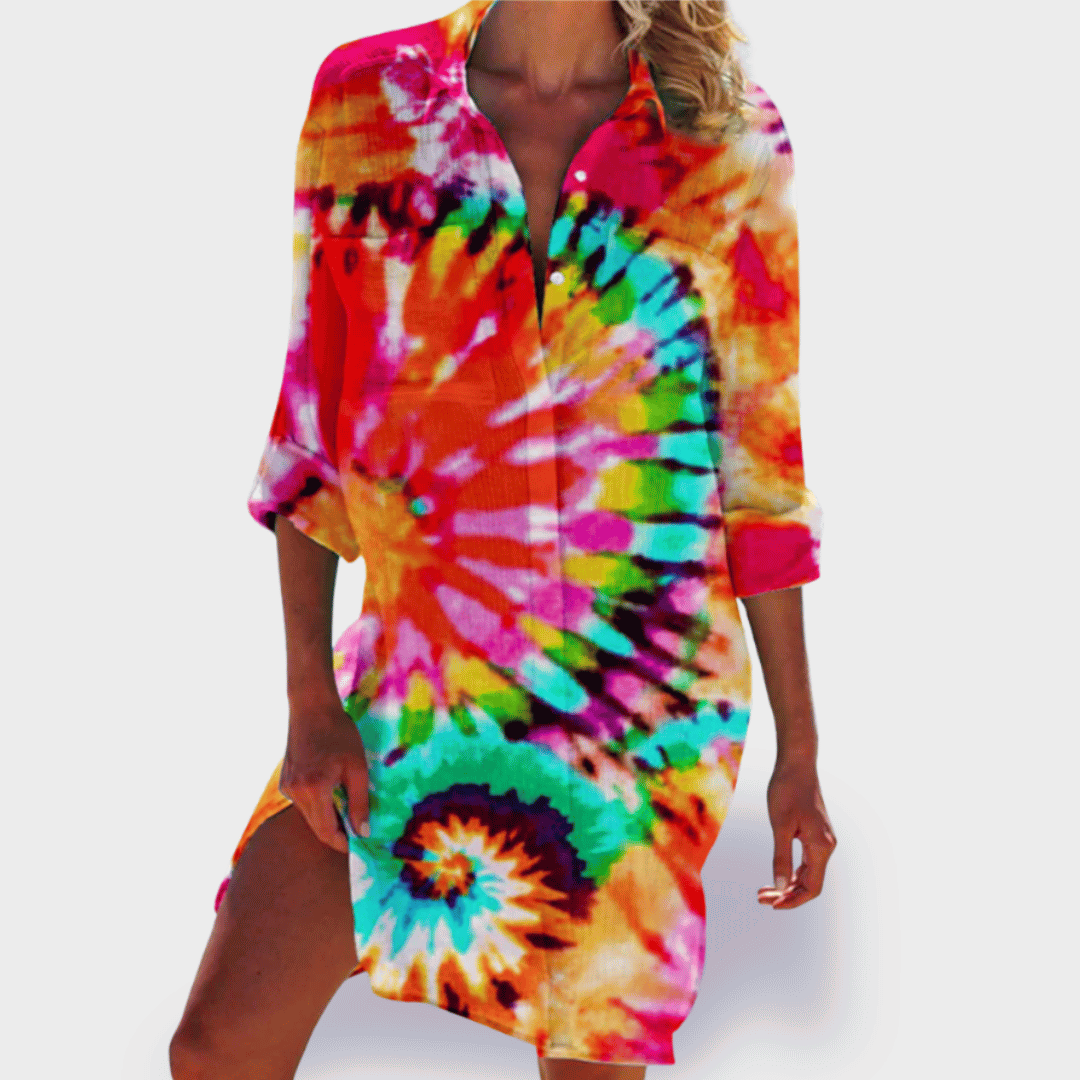Women's Vibrant Colourful Lightweight Summer Dress