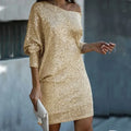 Women's Dazzling Sequin Embellished Party Mini Dress