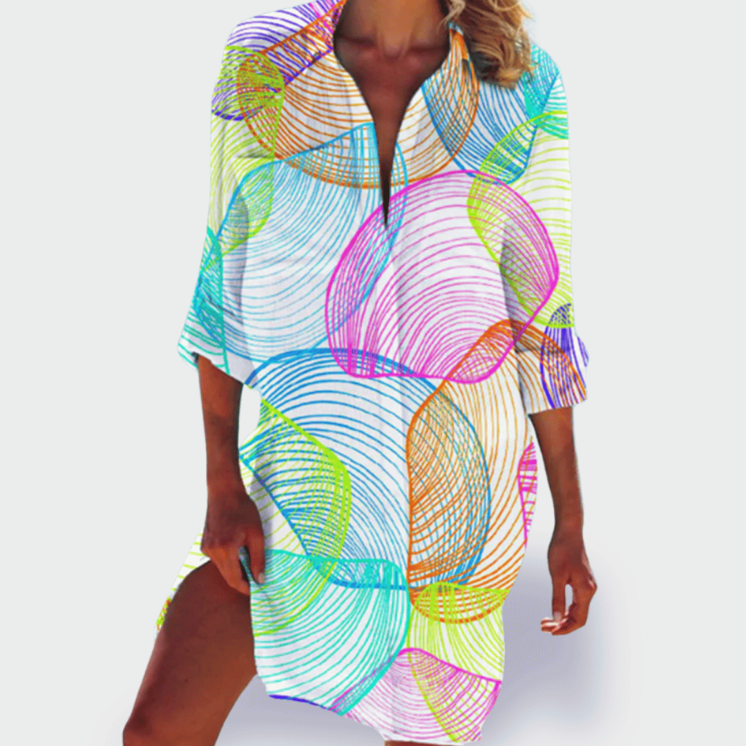 Women's Vibrant Colourful Lightweight Summer Dress