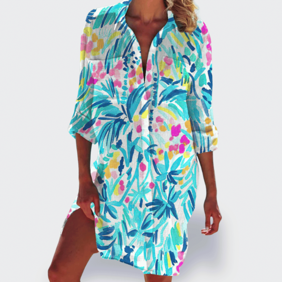 Women's Vibrant Colourful Lightweight Summer Dress