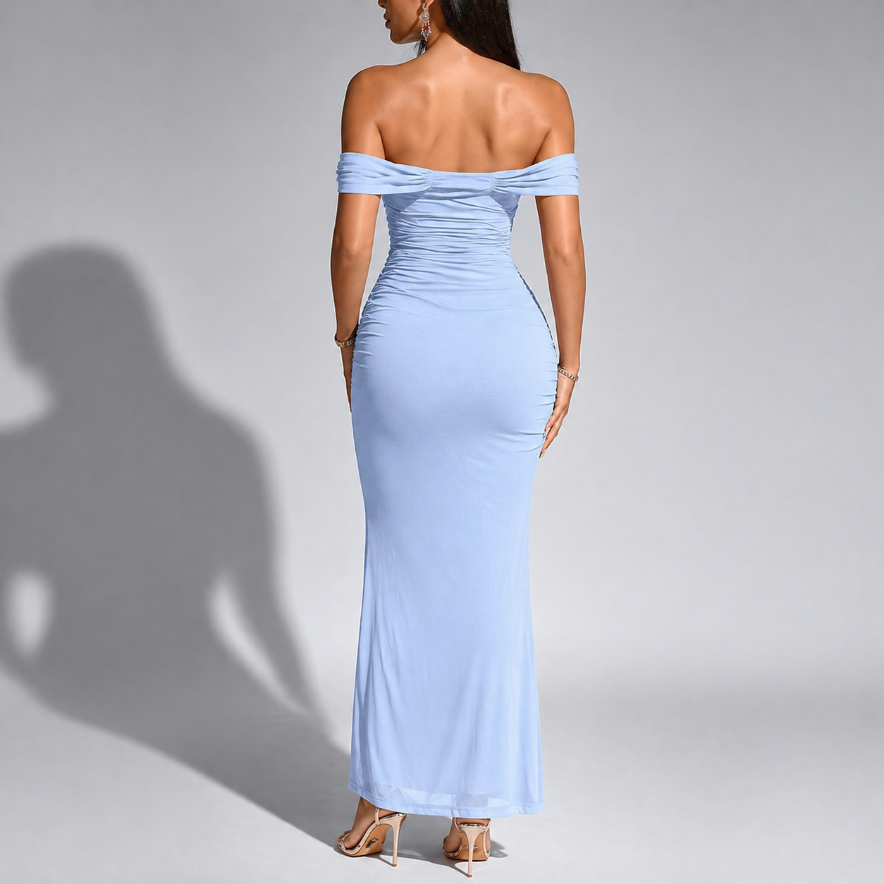 Women's Sultry One-Shoulder Corset Mesh Mini Dress