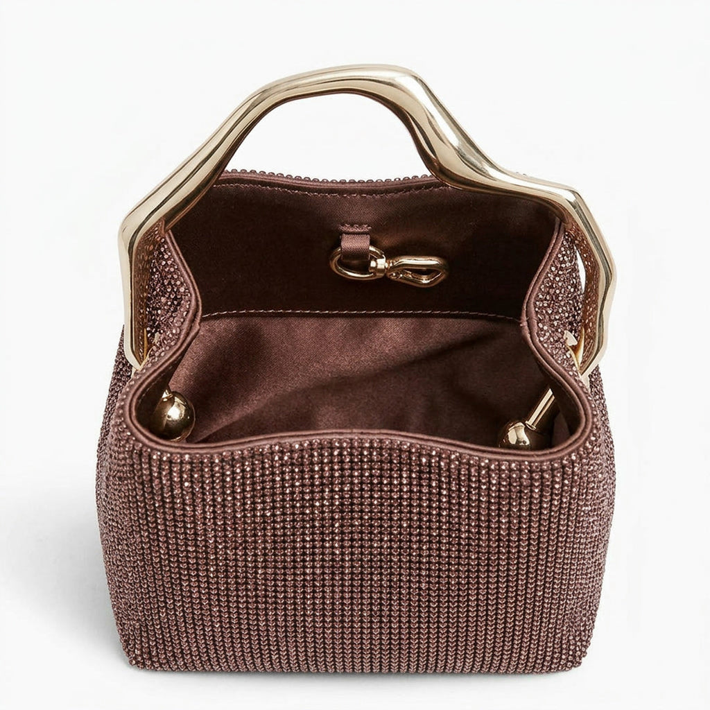 Celeste Crystal Bucket Bag