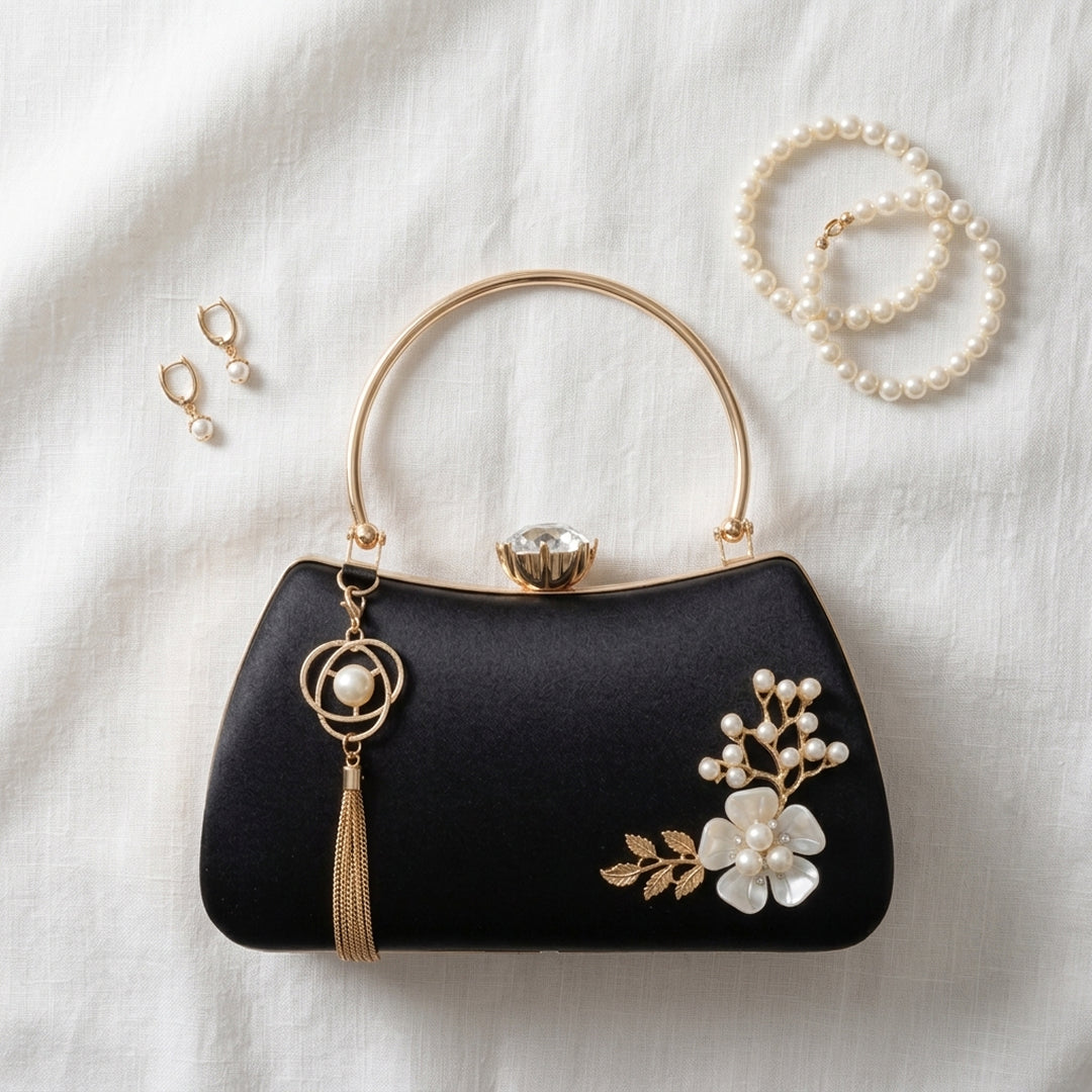 Fleur Pearl Evening Bag