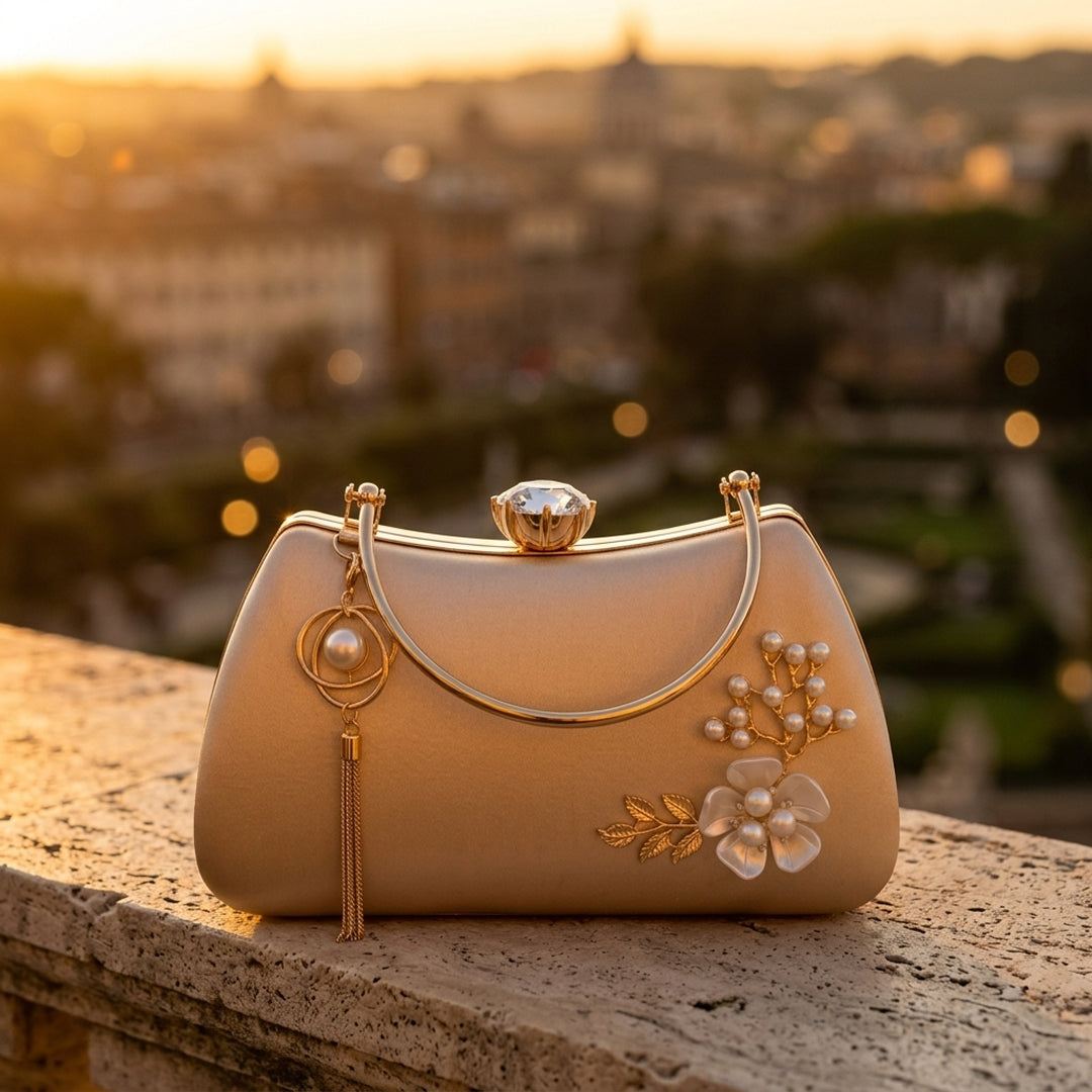 Fleur Pearl Evening Bag