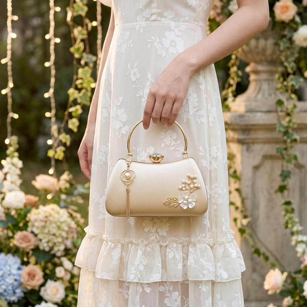 Fleur Pearl Evening Bag