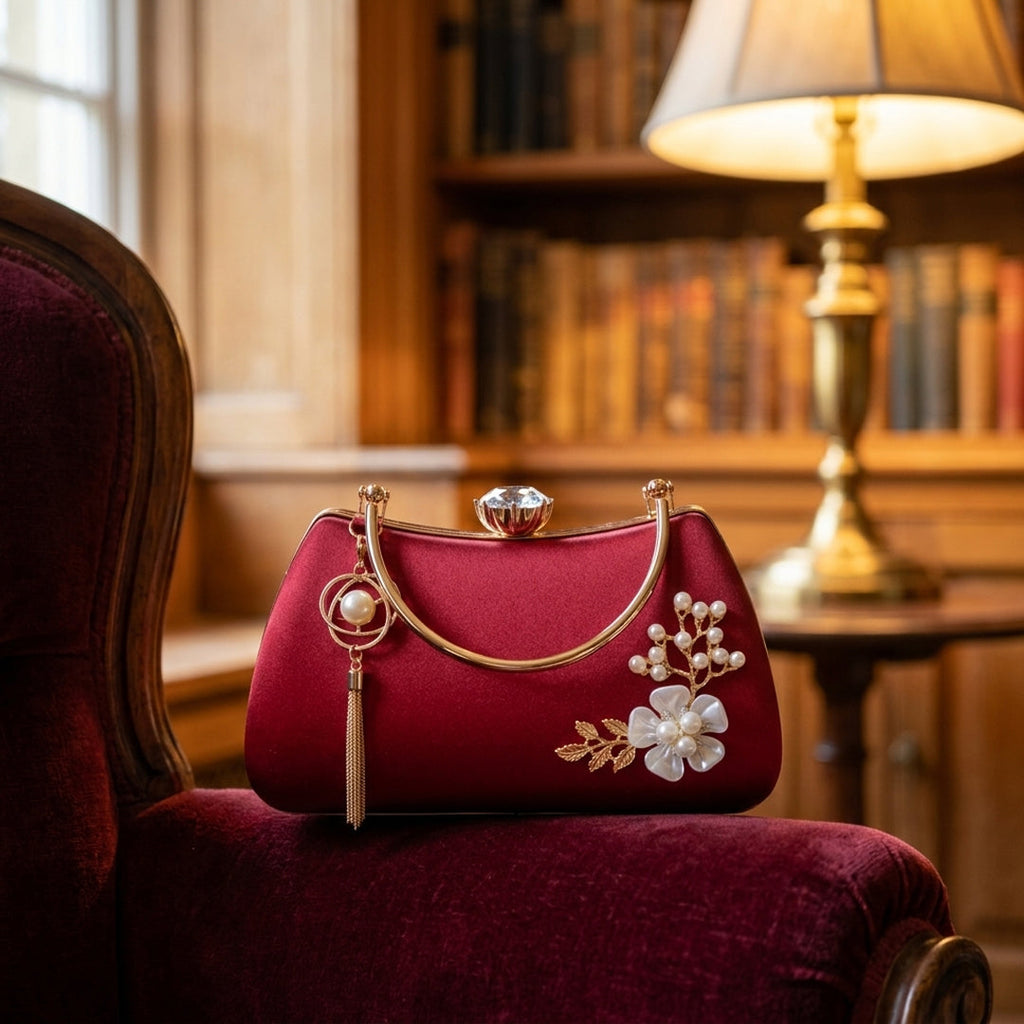 Fleur Pearl Evening Bag
