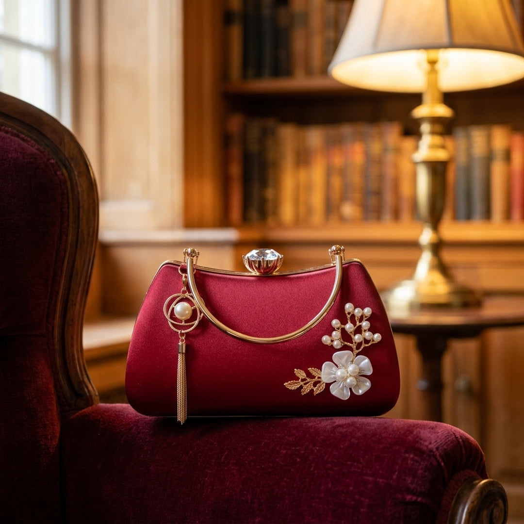 Fleur Pearl Evening Bag