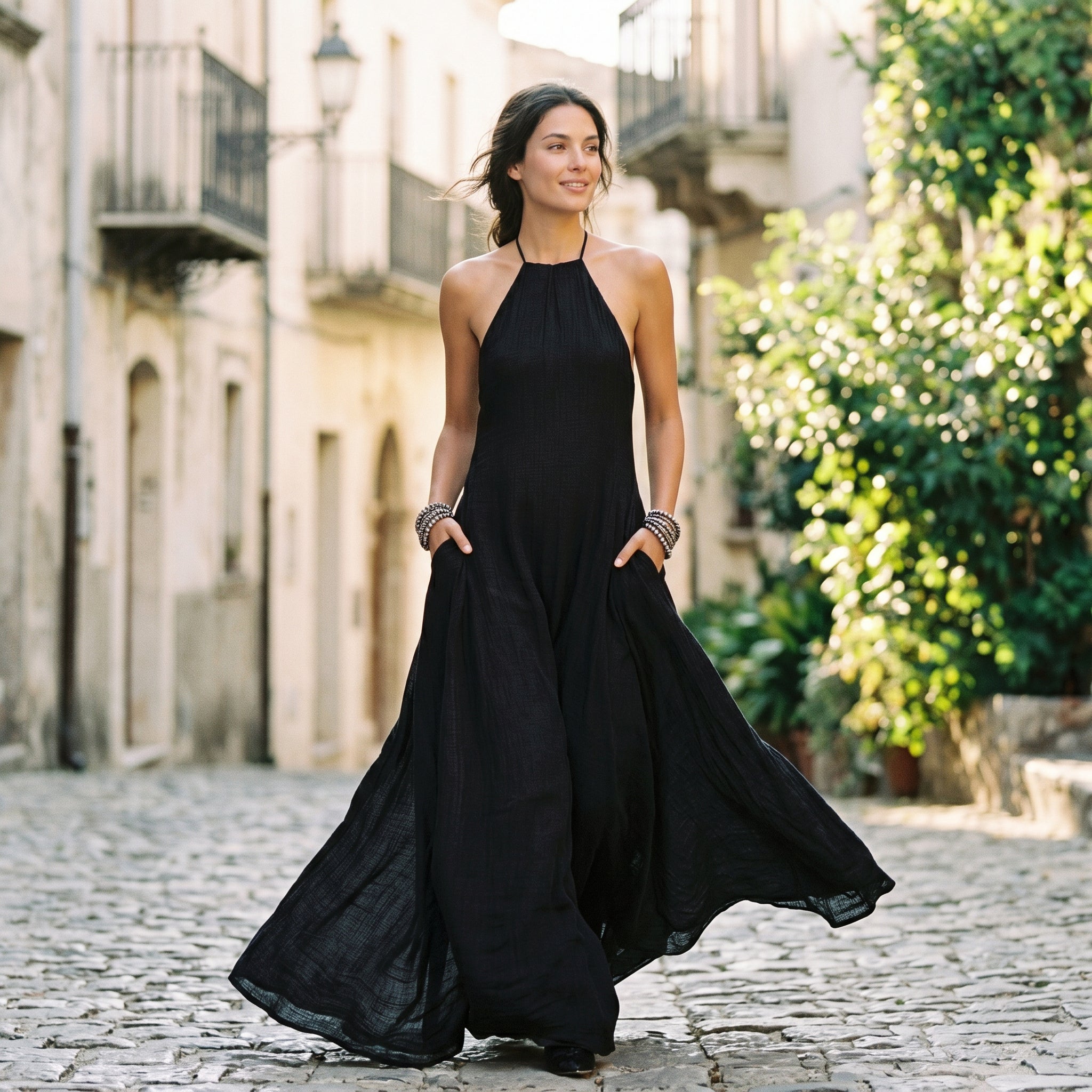 Women's Chic Sleeveless Maxi Dress for Summer