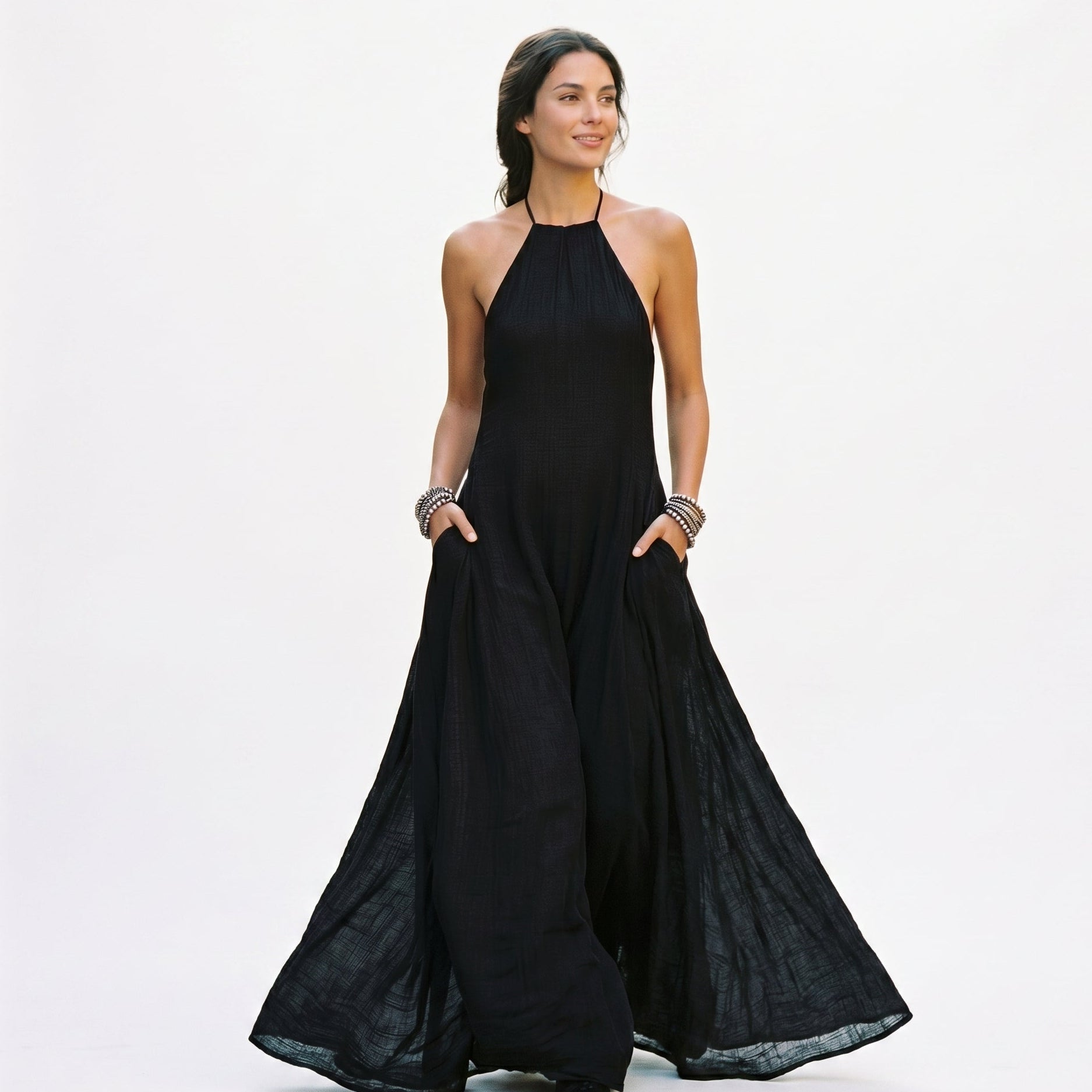 Women's Chic Sleeveless Maxi Dress for Summer