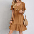 Women's Radiant V-Neck Tiered Summer Dress