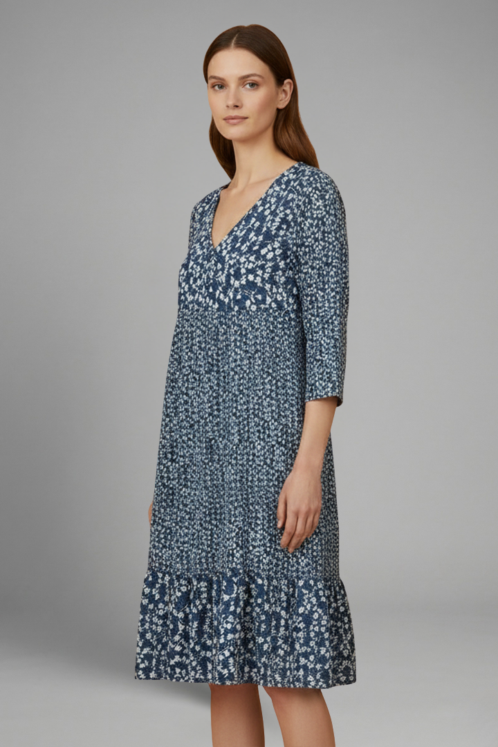 Women's Sleek Structured Fit Solid Plain Midi Dress