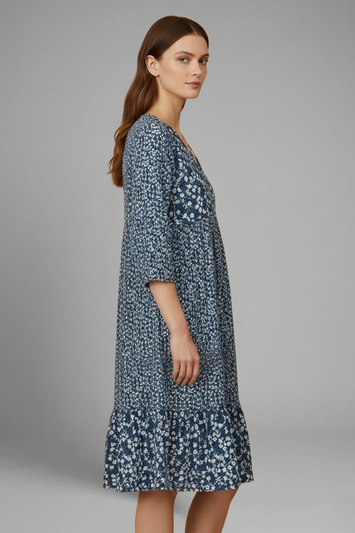 Women's Sleek Structured Fit Solid Plain Midi Dress