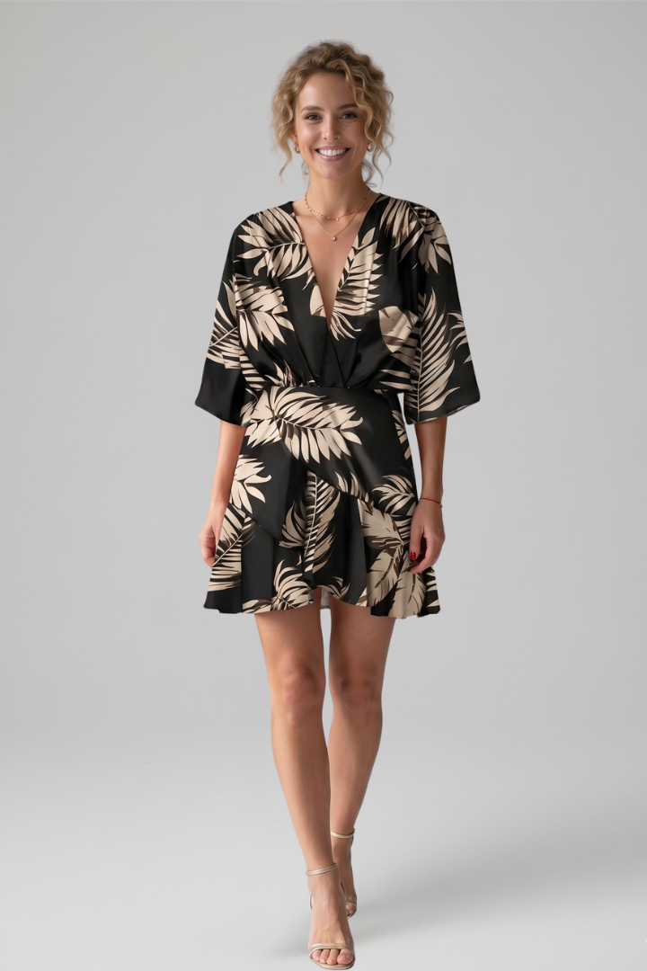 Women's Breezy V-Neck Sleeveless Mini Dress