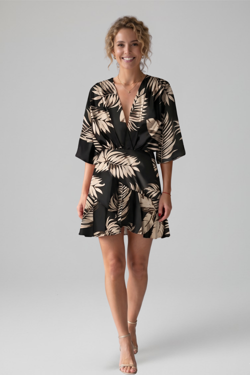 Women's Breezy V-Neck Sleeveless Mini Dress