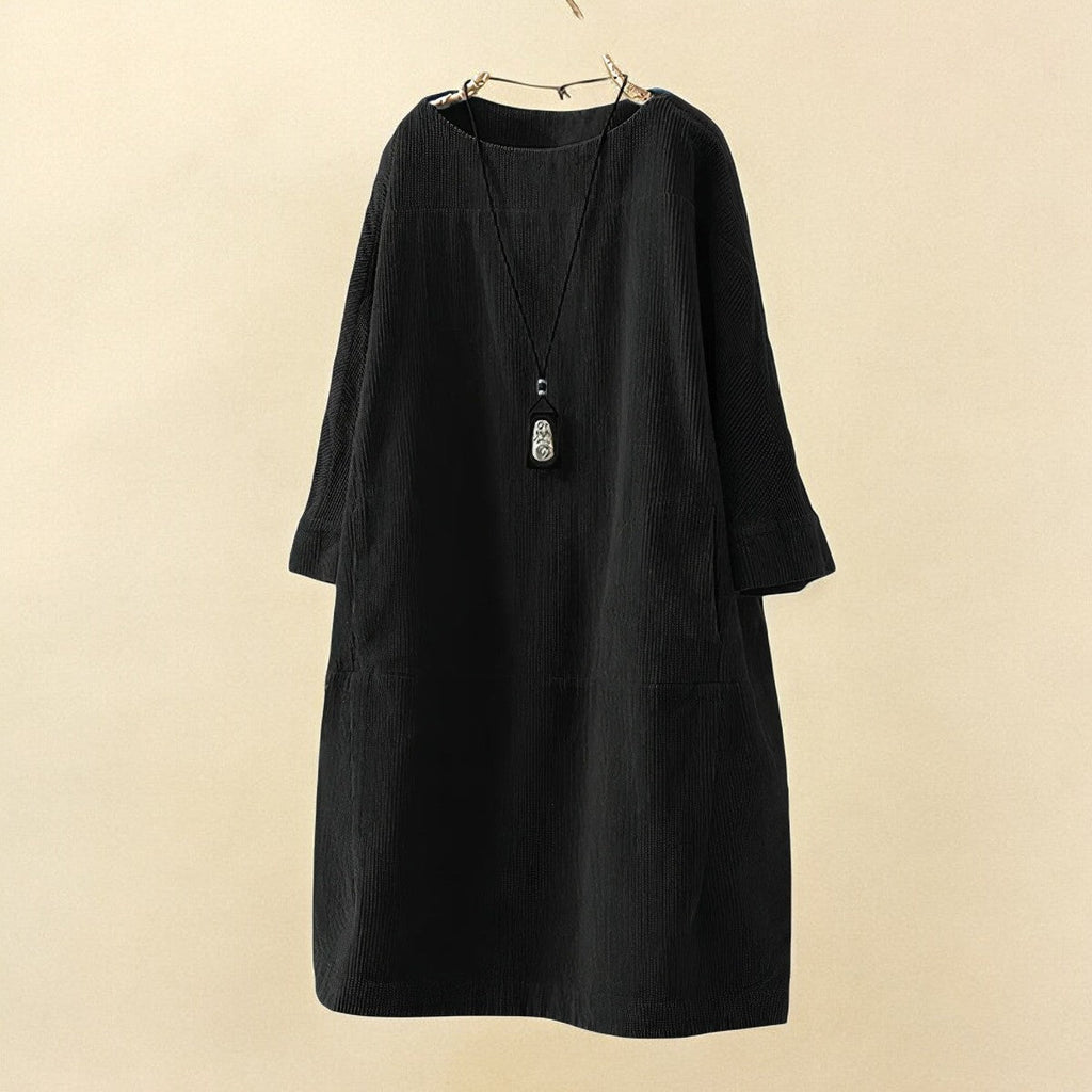 Women's Confident Tummy-Covering Ruched Midi Dress
