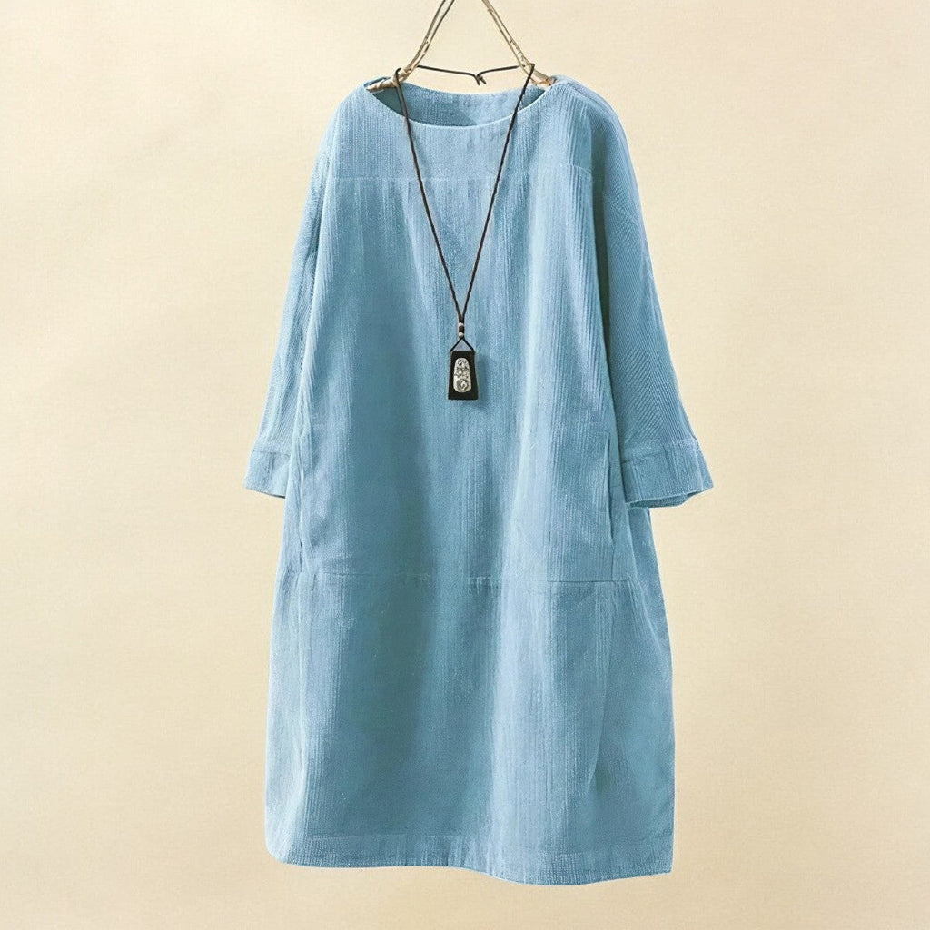 Women's Confident Tummy-Covering Ruched Midi Dress