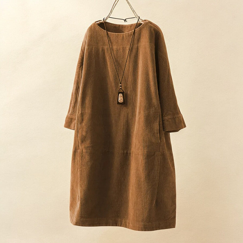 Women's Confident Tummy-Covering Ruched Midi Dress