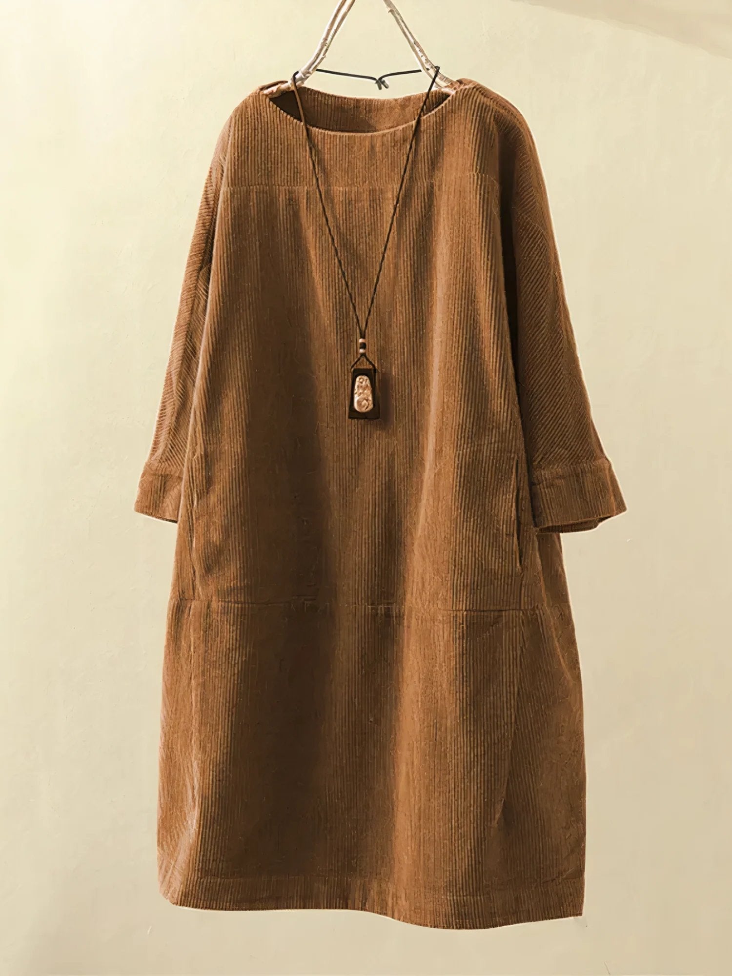 Women's Confident Tummy-Covering Ruched Midi Dress