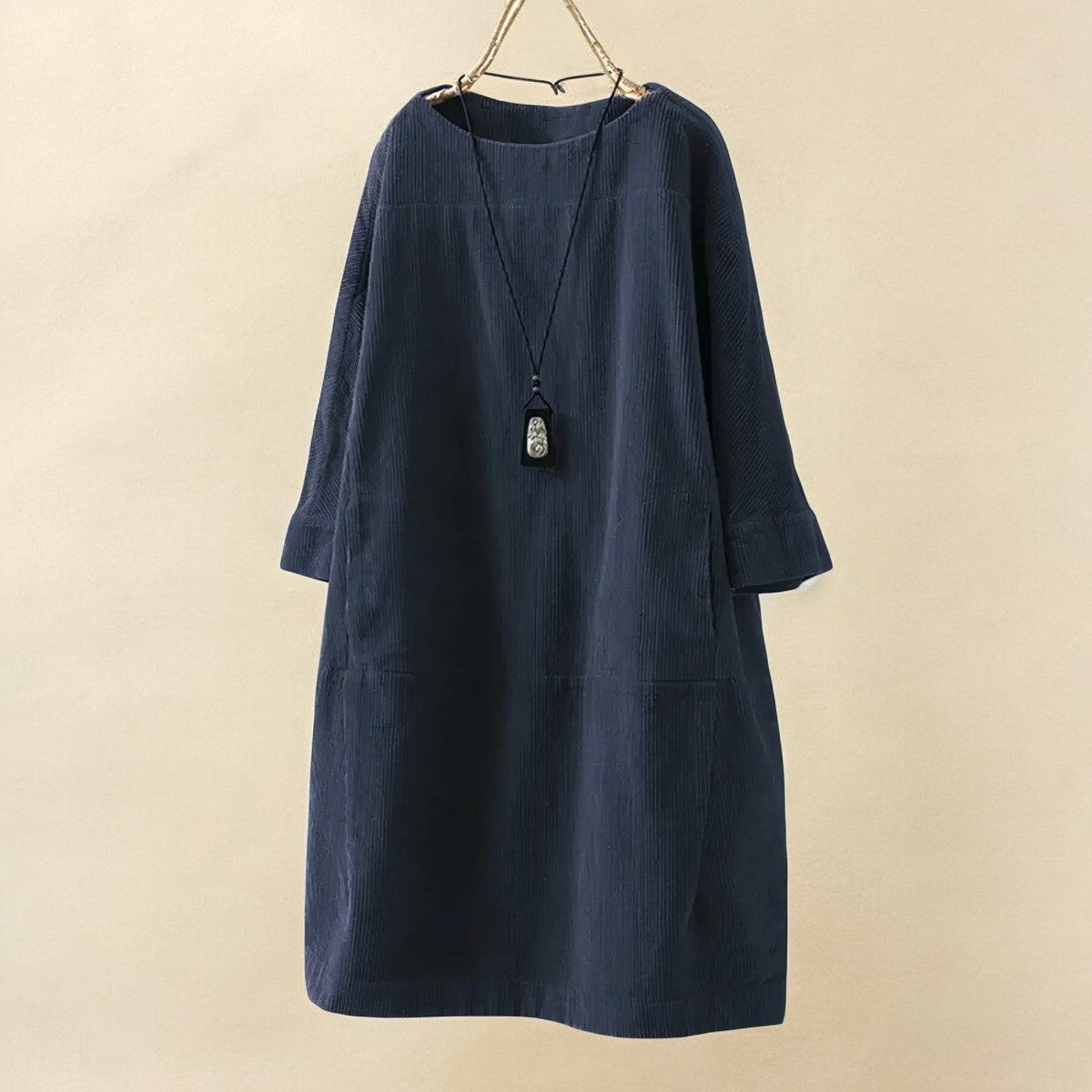 Women's Confident Tummy-Covering Ruched Midi Dress