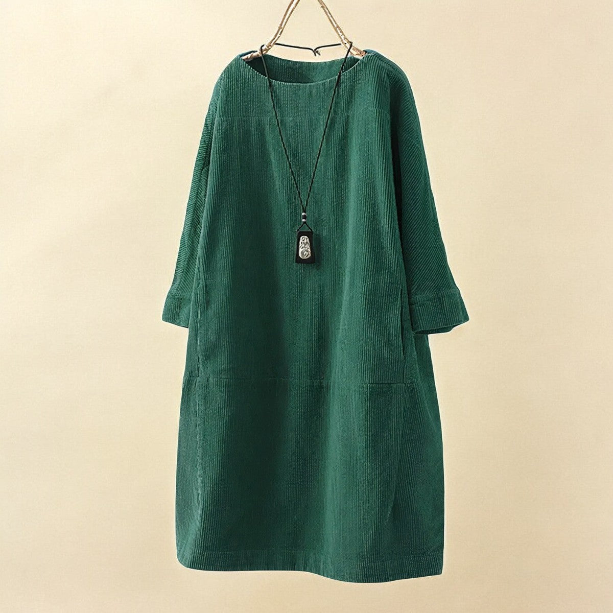 Women's Confident Tummy-Covering Ruched Midi Dress