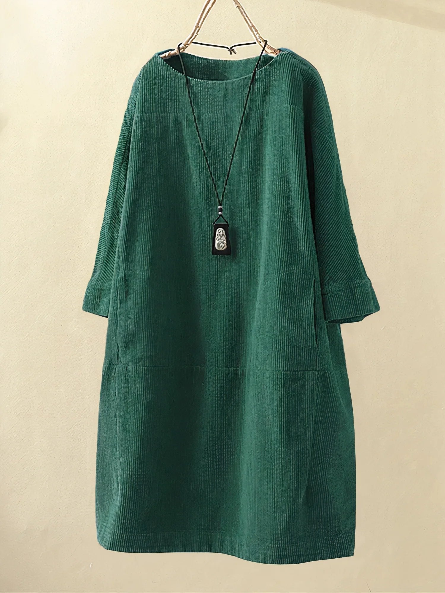 Women's Confident Tummy-Covering Ruched Midi Dress