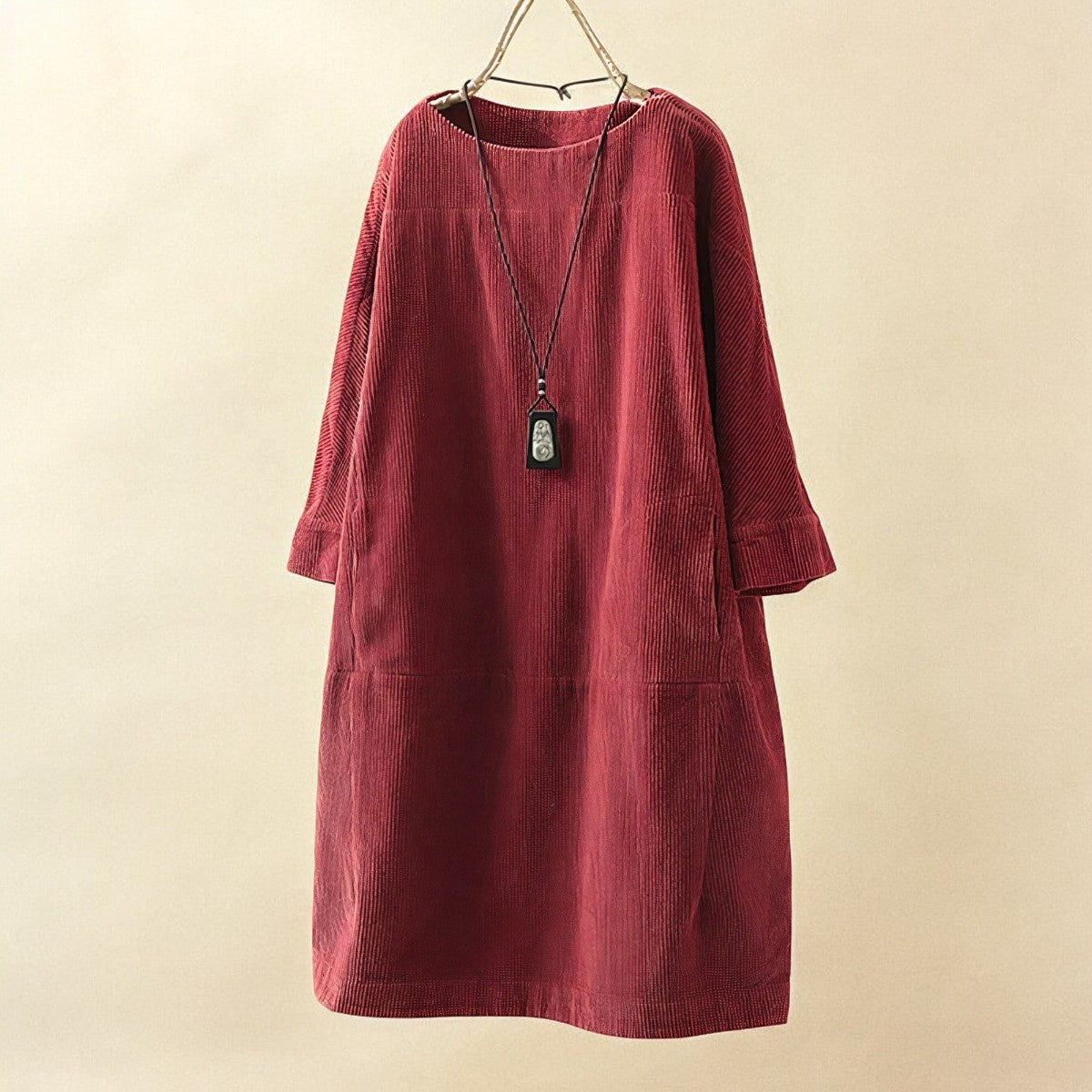 Women's Confident Tummy-Covering Ruched Midi Dress