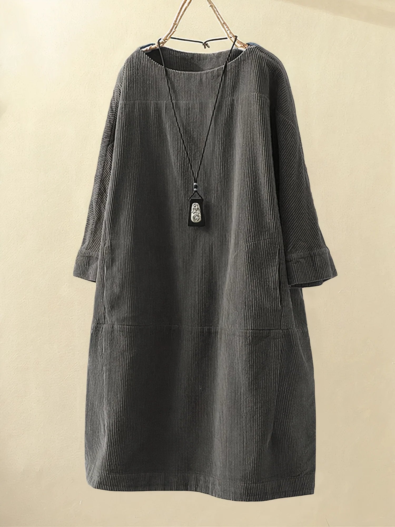 Women's Confident Tummy-Covering Ruched Midi Dress