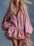 Women's Hooded Leopard Print Mini Dress