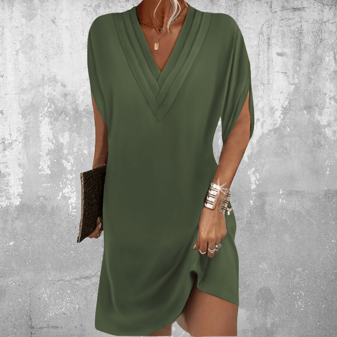 Women's Flirty V-Neck Wrap Mini Dress