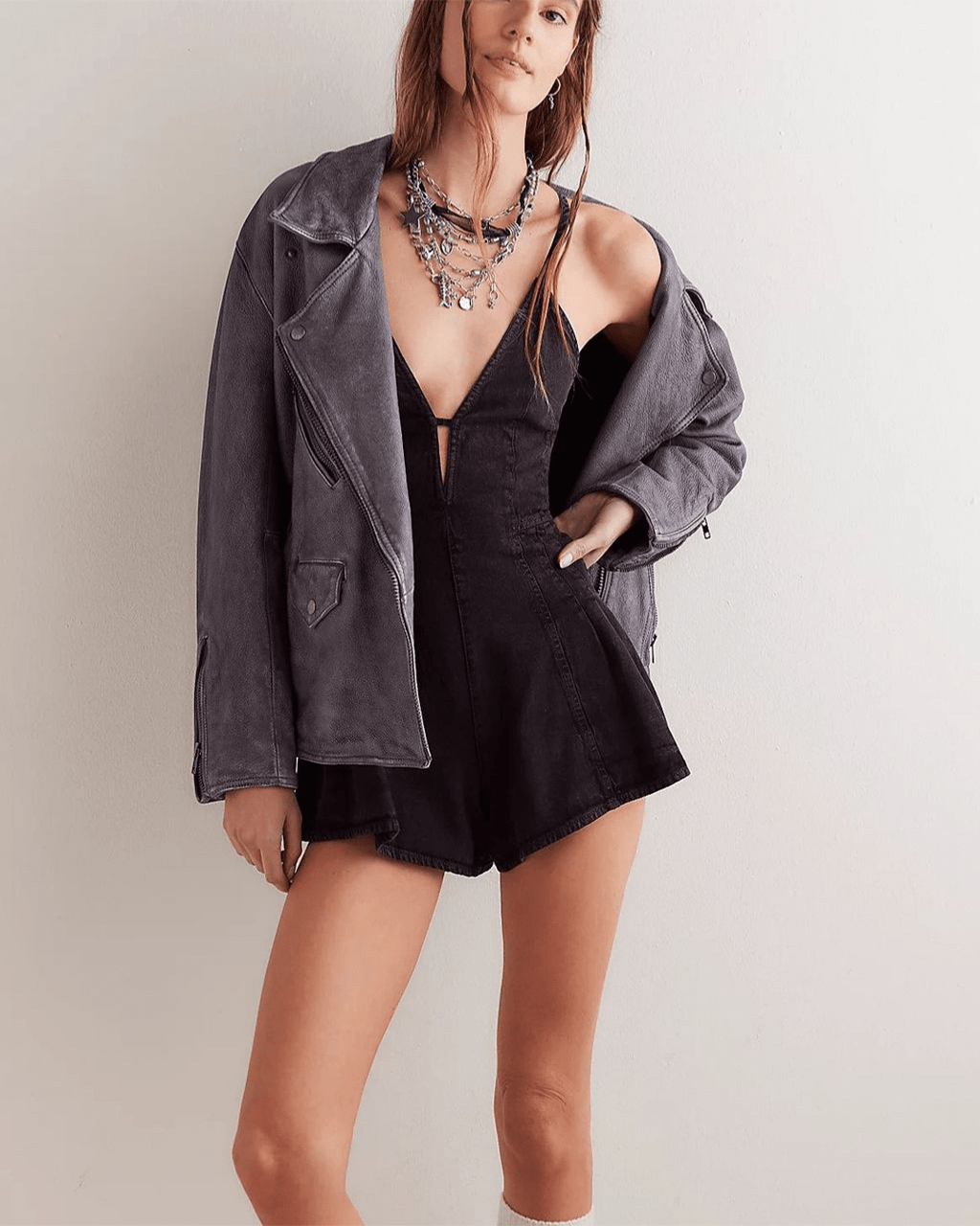 Dazed Denim Romper