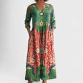 Women's Maxi dress with vintage floral print