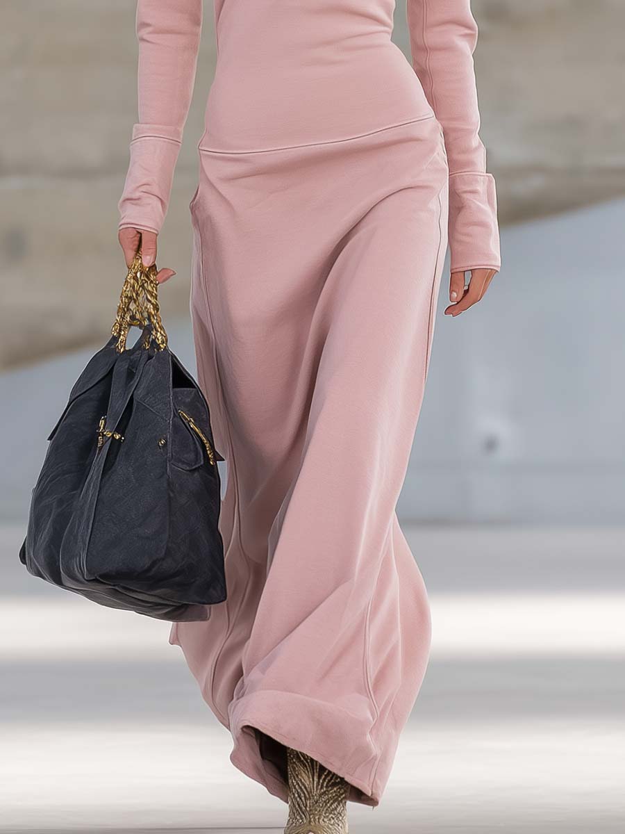 Women's Hooded Zip Front Maxi Dress