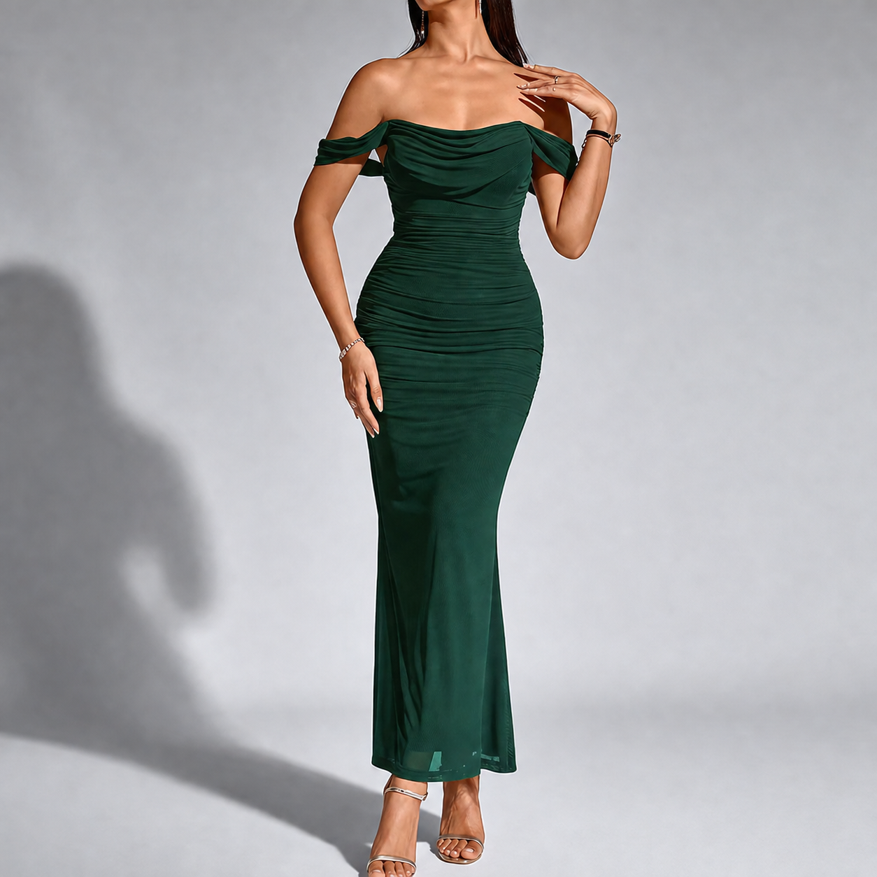 Women's Sultry One-Shoulder Corset Mesh Mini Dress
