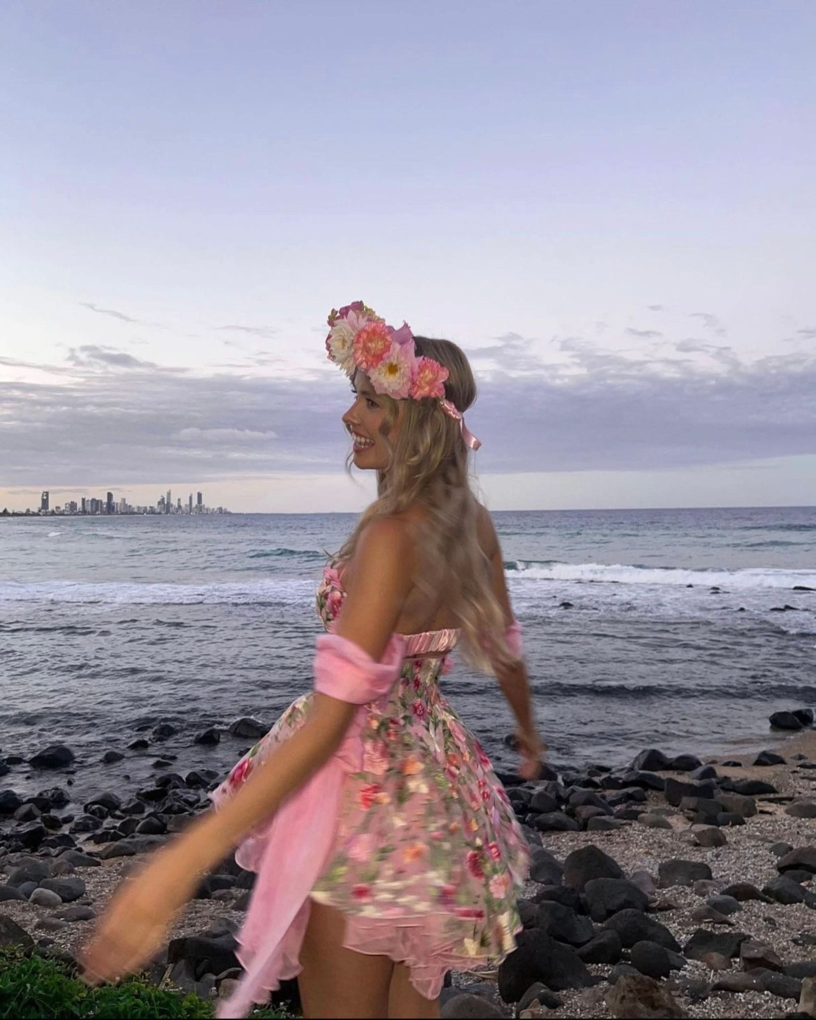 Floretta Silk Mini Dress