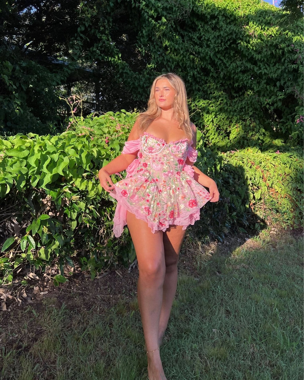 Floretta Silk Mini Dress