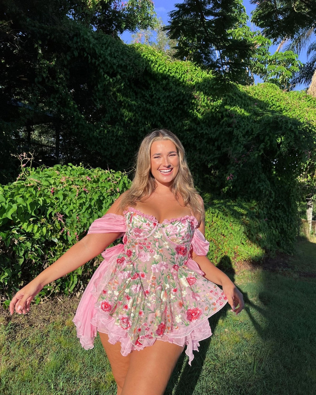Floretta Silk Mini Dress
