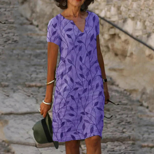 Women's Serene Floral Print Vacation Maxi Dress