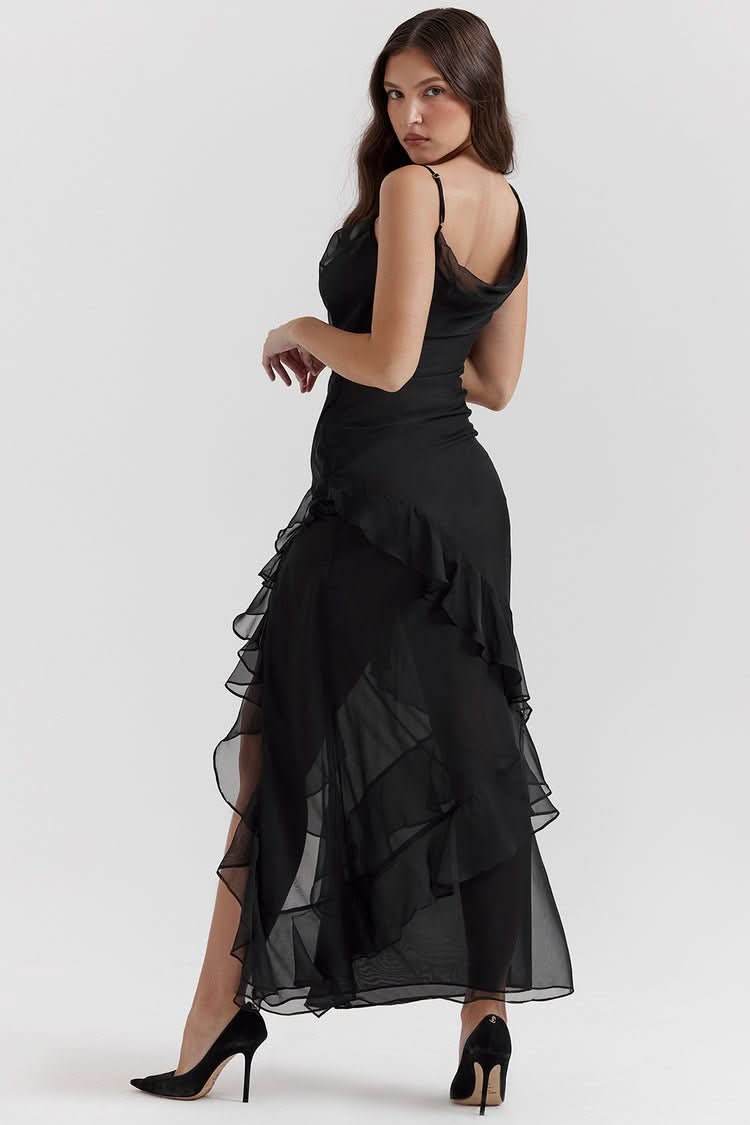 LORCA | RUFFLED MAXI DRESS