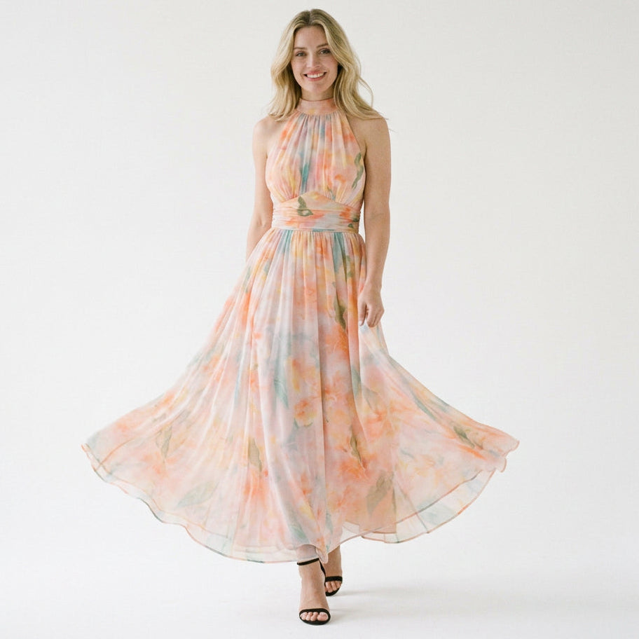 Women's Ethereal Floral Maxi Dress