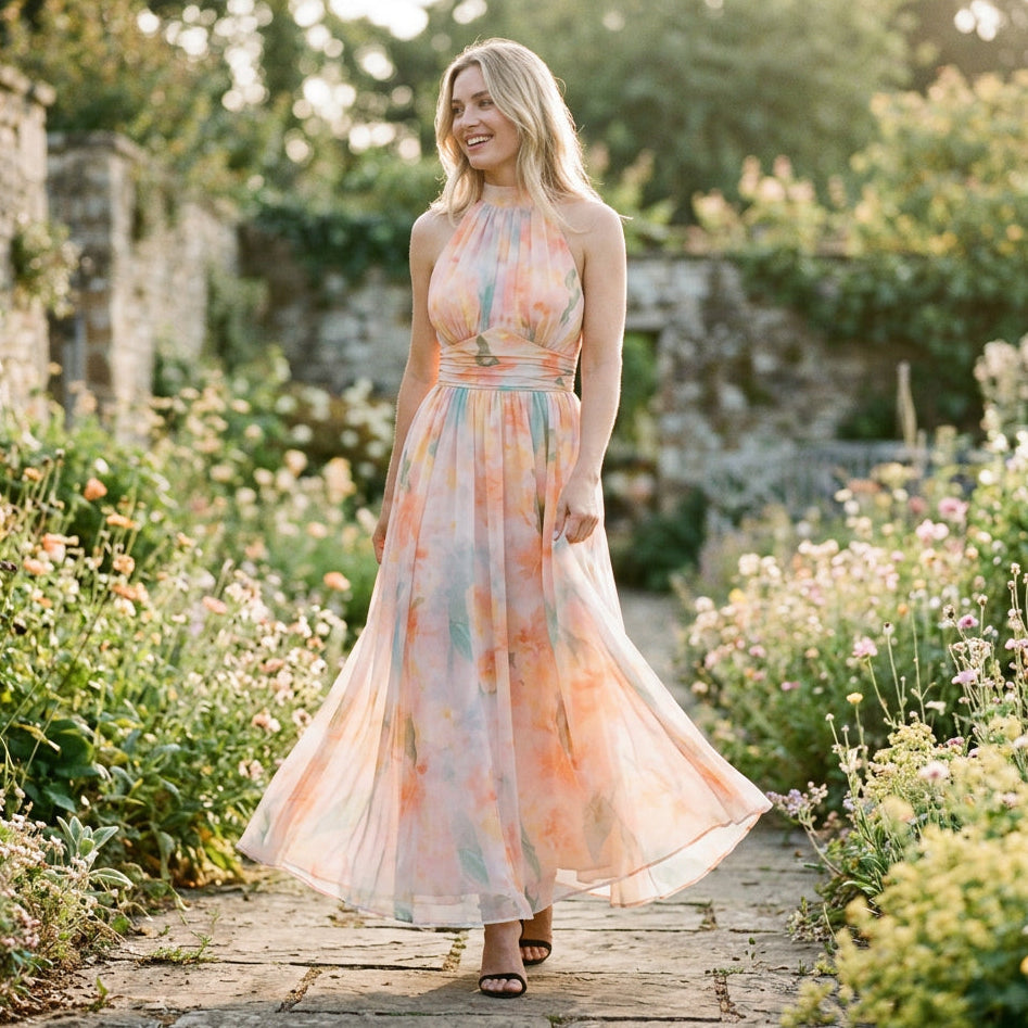 Women's Ethereal Floral Maxi Dress