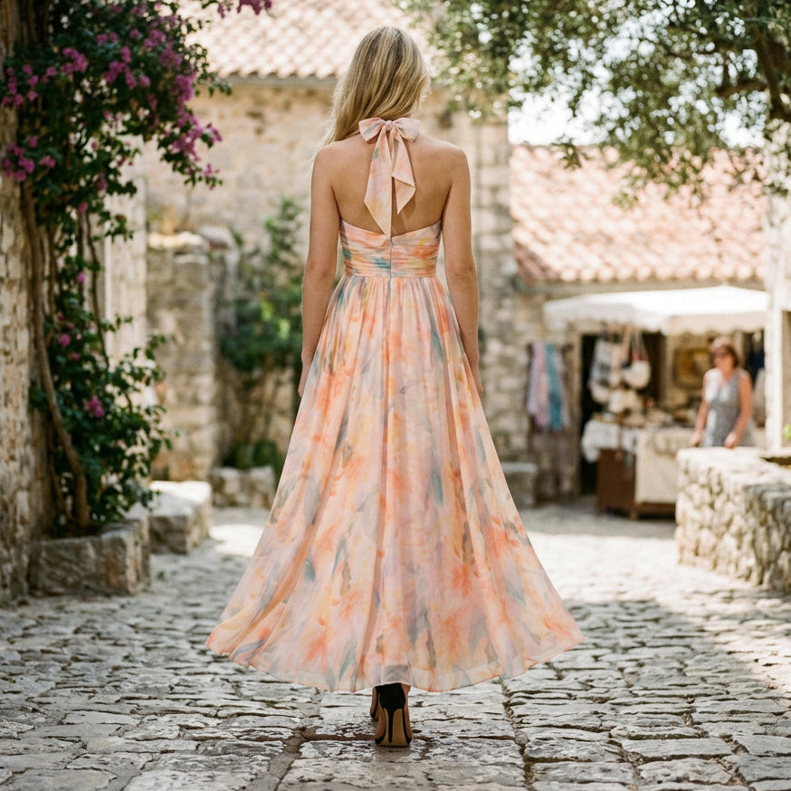 Women's Ethereal Floral Maxi Dress