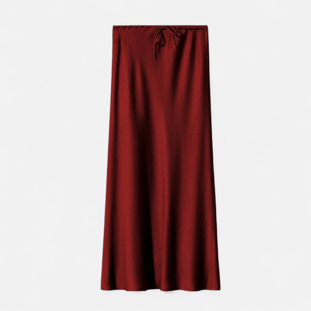 Women’s High-Waist Maxi Skirt with Fluid Silhouette and Elegant Draped Finish