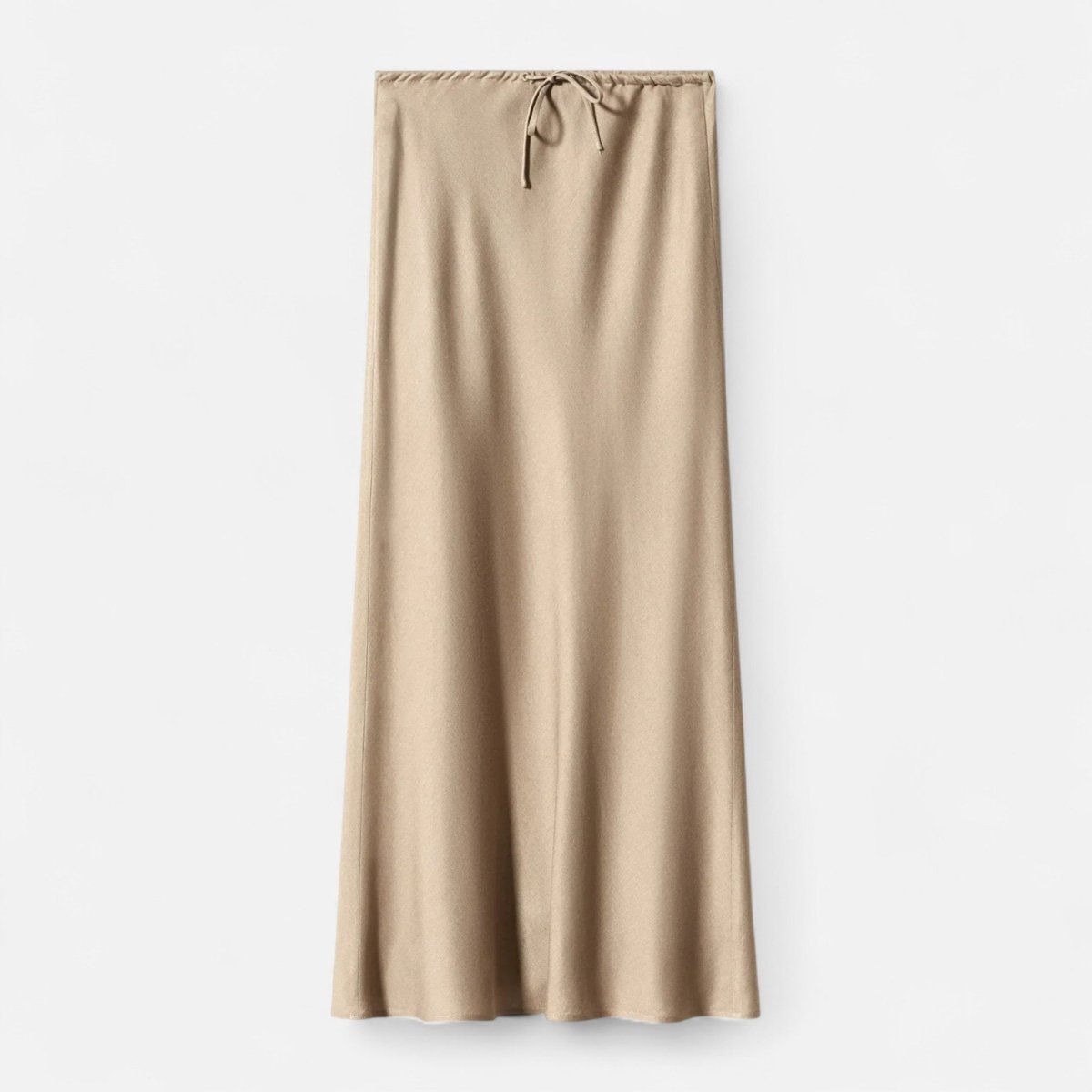 Women’s High-Waist Maxi Skirt with Fluid Silhouette and Elegant Draped Finish
