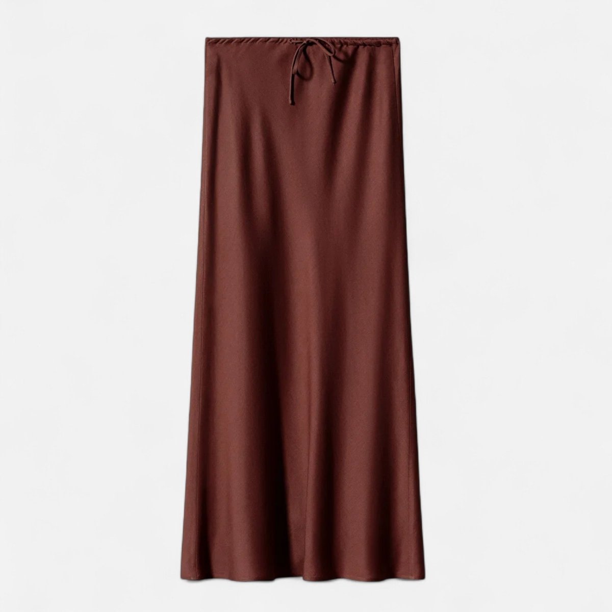 Women’s High-Waist Maxi Skirt with Fluid Silhouette and Elegant Draped Finish