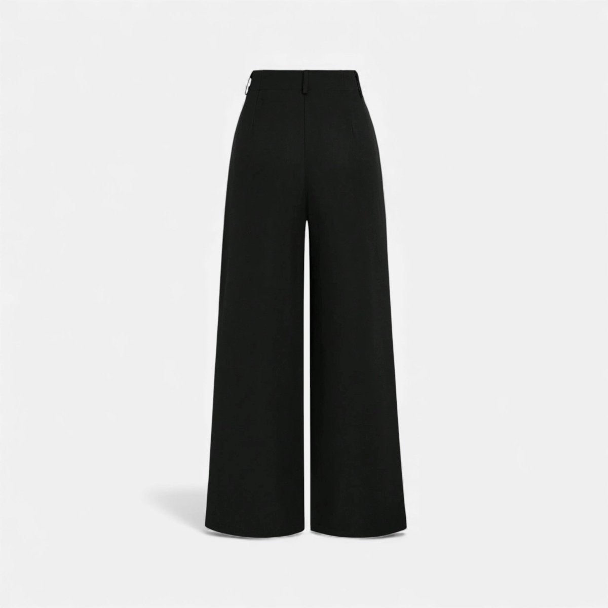 Women’s High-Waist Pleated Wide-Leg Pants with Tailored French-Inspired Silhouette