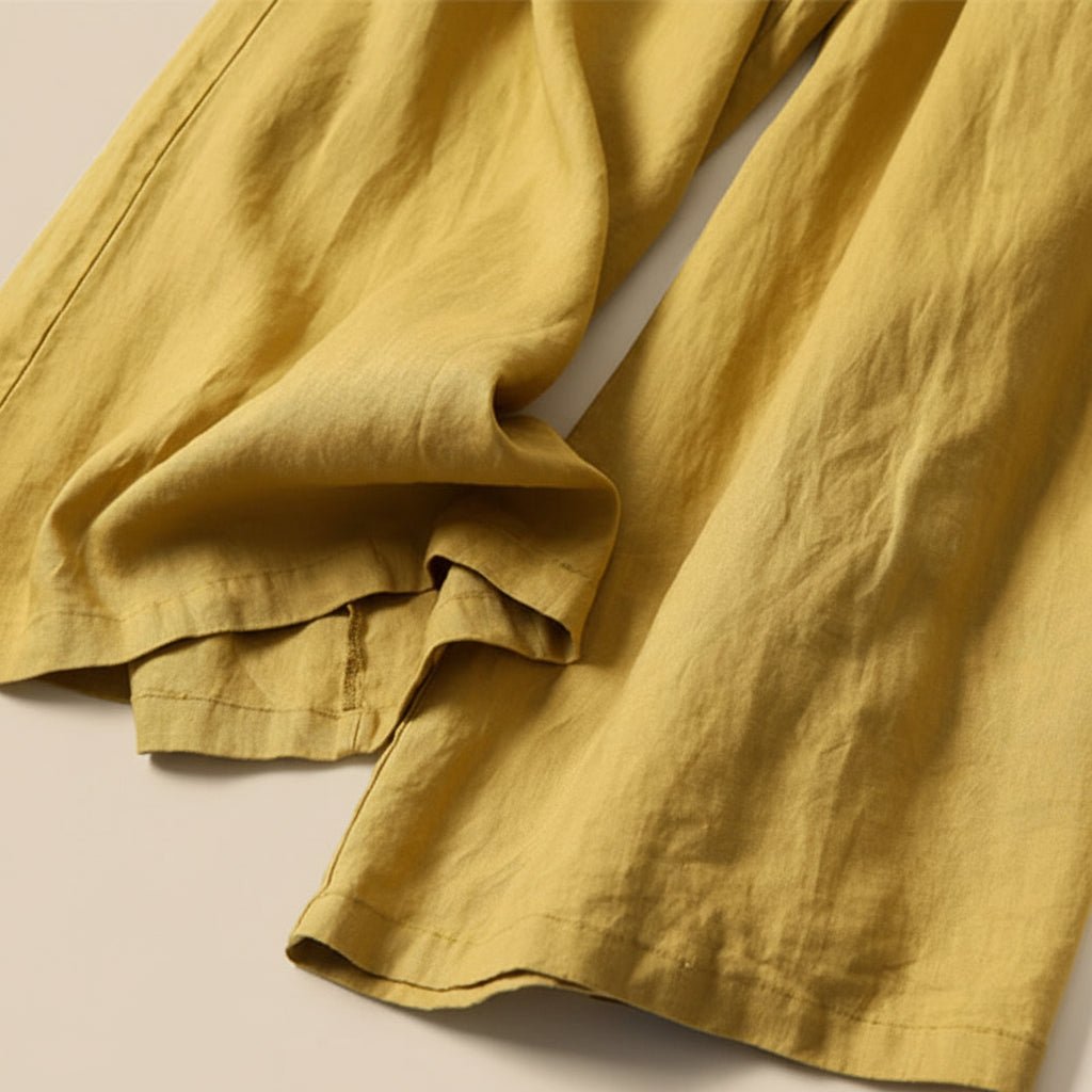 Women’s High-Waist Wide Leg Trousers with Pockets – Relaxed Everyday Silhouette