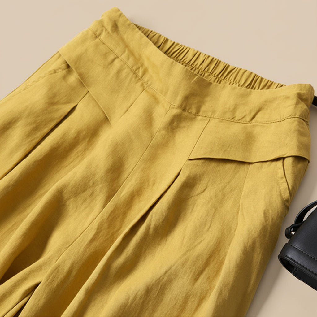 Women’s High-Waist Wide Leg Trousers with Pockets – Relaxed Everyday Silhouette