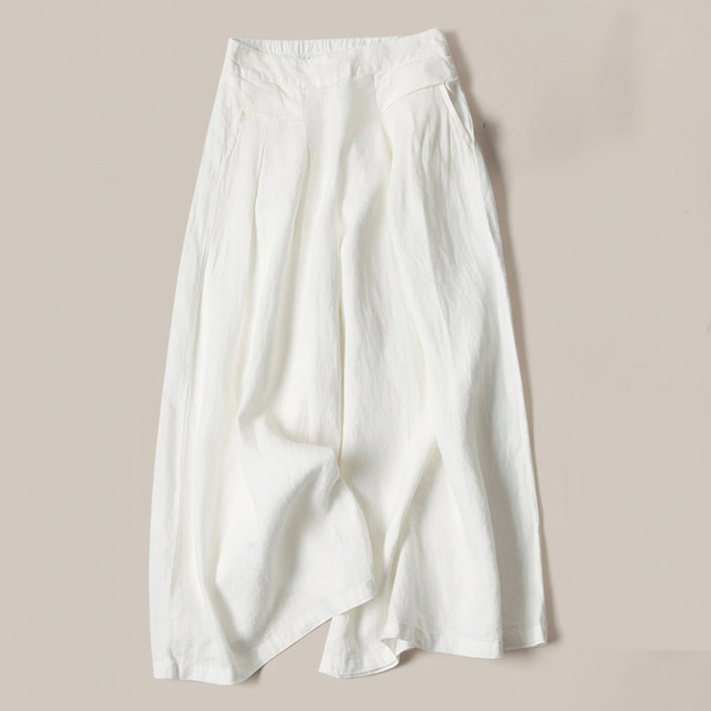 Women’s High-Waist Wide Leg Trousers with Pockets – Relaxed Everyday Silhouette